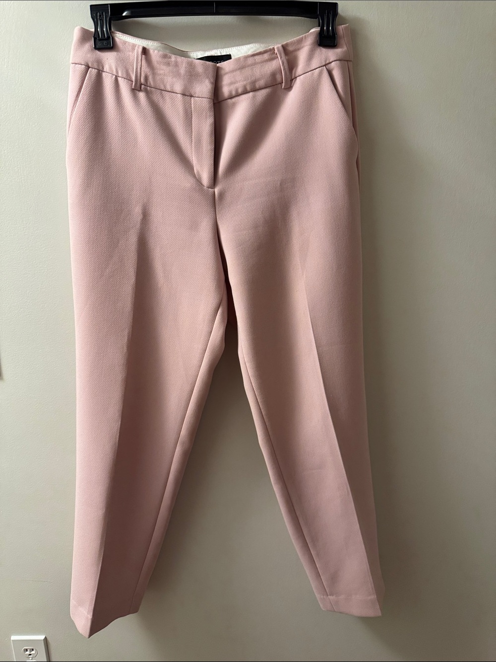 Talbots Blush Pink Tailored Straight-Leg Trousers